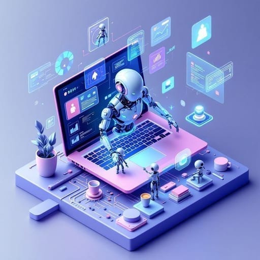 AI Agent Developer Illustration
