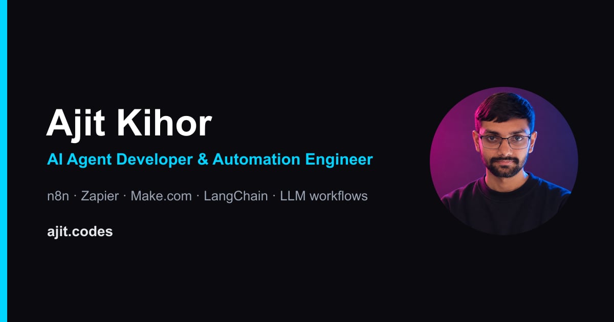 AI Automation Engineer Portfolio, Templates, and Blog
